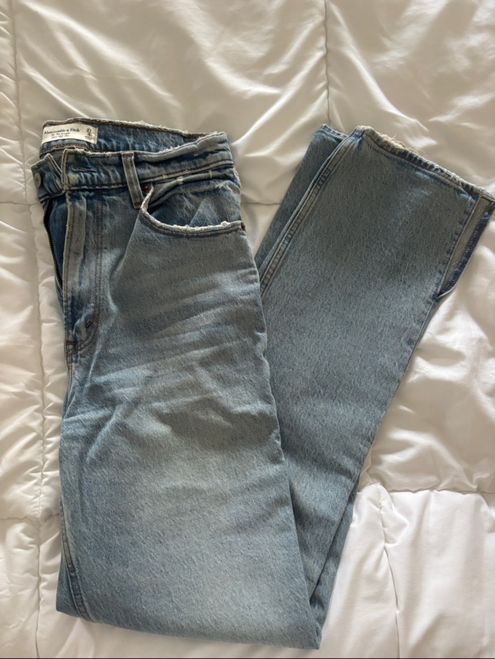 Abercrombie and fitch 90s straight ultra high rise